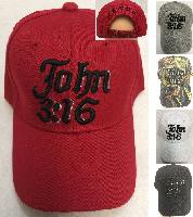 John 3:16 Hat - <b>Assorted colors</b> [Colors upon availability]
